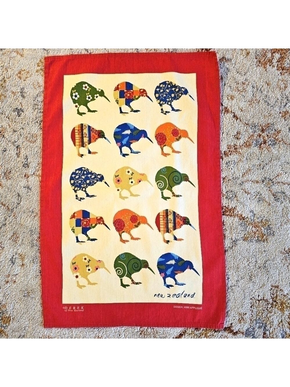 New Zealand Kiwi Decorative Towel - Super Colorful and Unique!